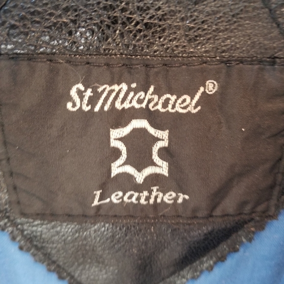 Black Medium English leather jacket - Picture 8 of 12